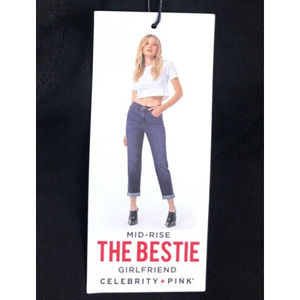 Celebrity Pink Jean Size 13 34x29 The Bestie Girlfriend Black Cropped Jeans NWT